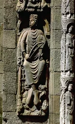 Król Dawid, fragment z Portico de las Platerias